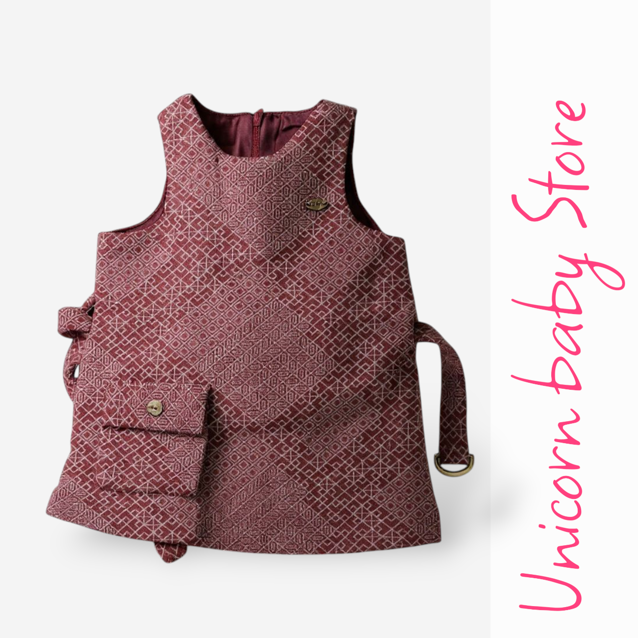 فستان جوخ منقوش 002382