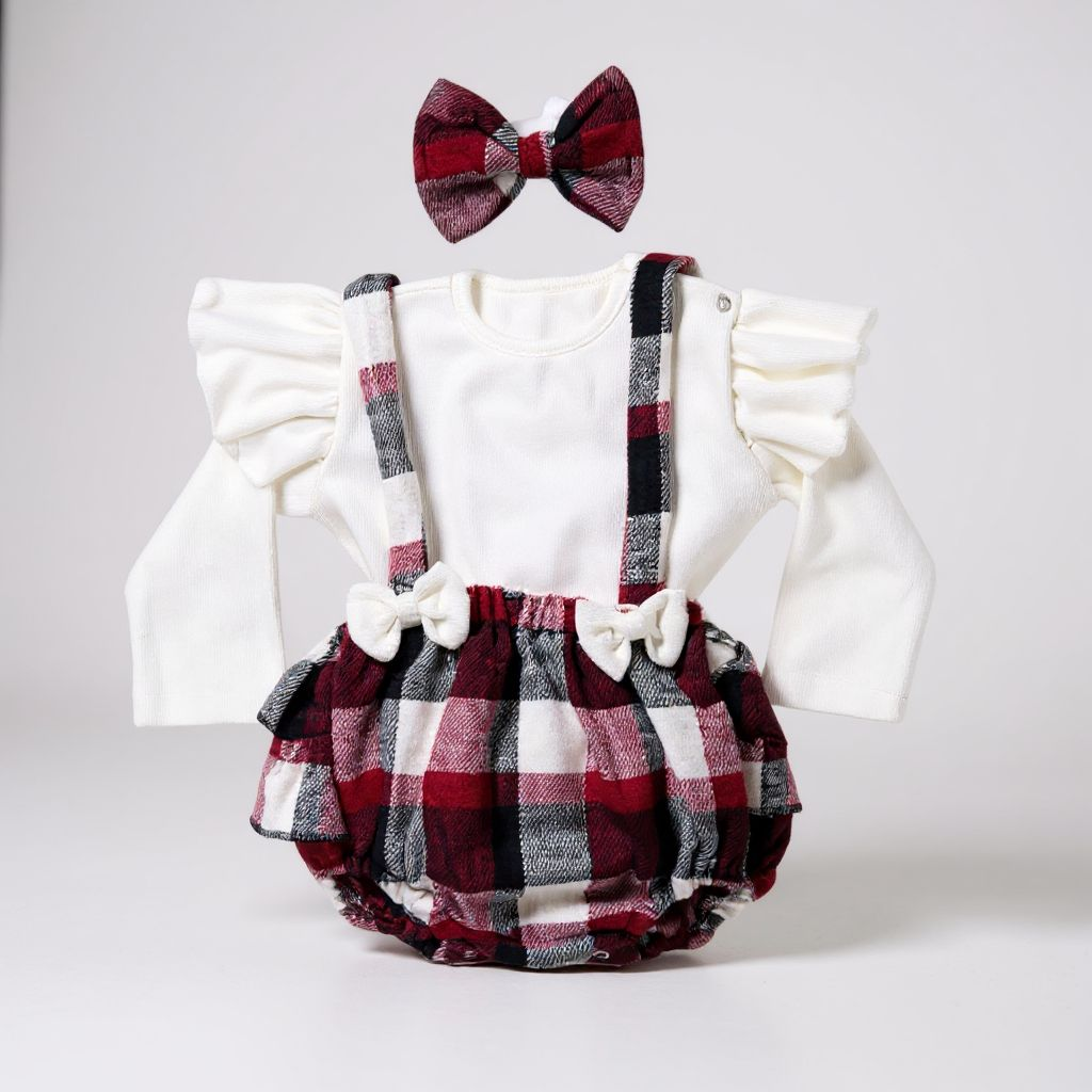 طقم سالوبيت بيزك ابيض 