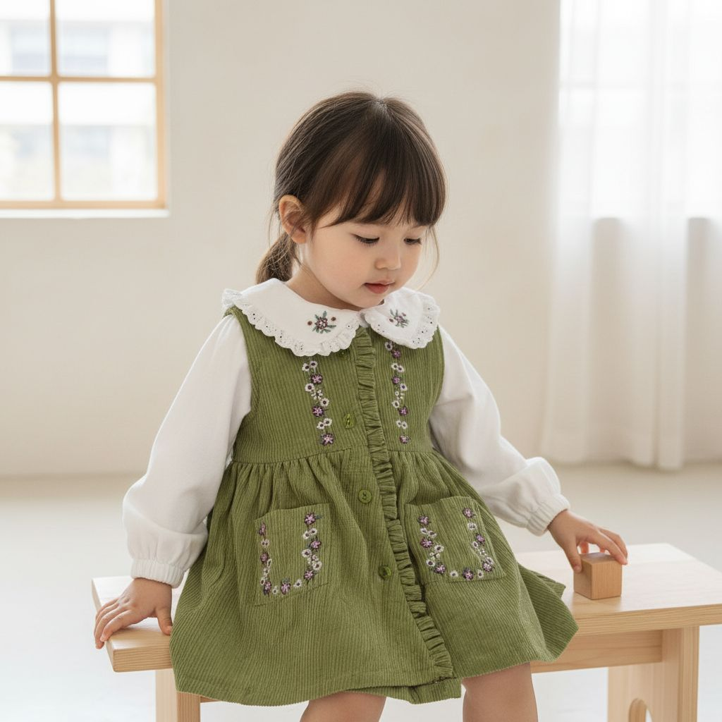 فستان قطيفة 104/3096