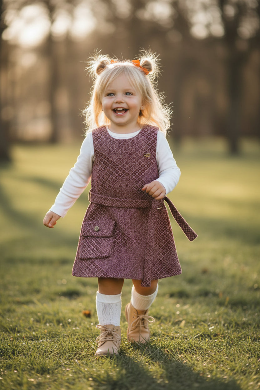 فستان جوخ منقوش 002382