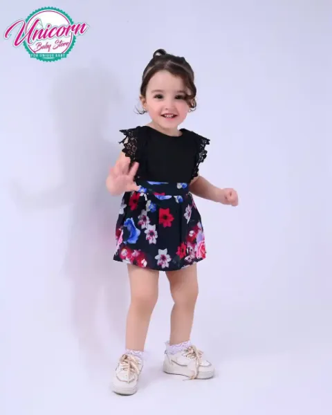 صورة دريس بلاك فلورا  (Black Flora Dress)